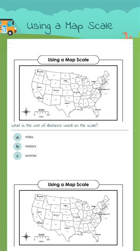 Using A Map Scale Worksheet – Zip Worksheet