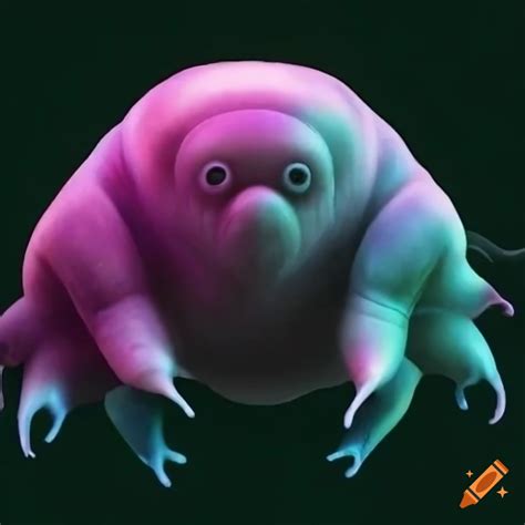 Image of a tardigrade or water bear on Craiyon