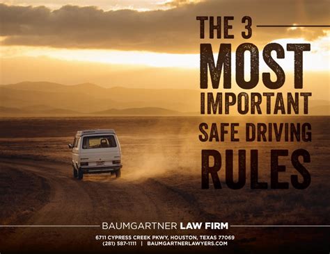 The 3 Most Important Car Safety Rules - Baumgartner Law Firm