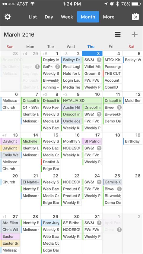 The Hunt for the Best Free iOS Calendar App - Mom Productivity