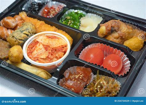 Korean Assorted Lunch Box stock image. Image of food - 254734529