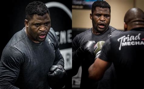 Francis Ngannou boxing: Watch: Francis Ngannou works on his "basics" as ...