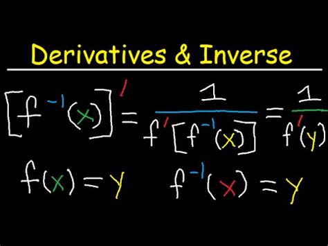 Derivative of Inverse Functions Examples & Practice Problems - Calculus - YouTube