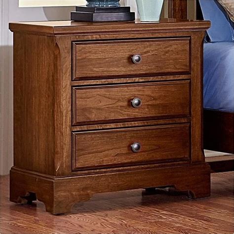 100-228 Vaughan Bassett Furniture 3 Drawers Villa Night Stand