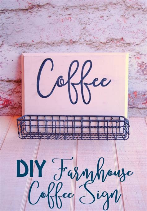 DIY Farmhouse Coffee Sign - Busy Being Jennifer