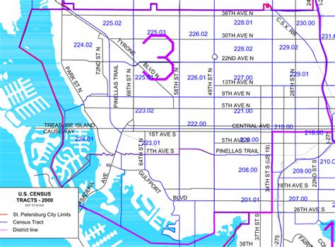 Saint Petersburg District Map