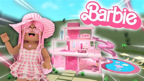 i built the new BARBIE HOUSE in bloxburg - YouTube