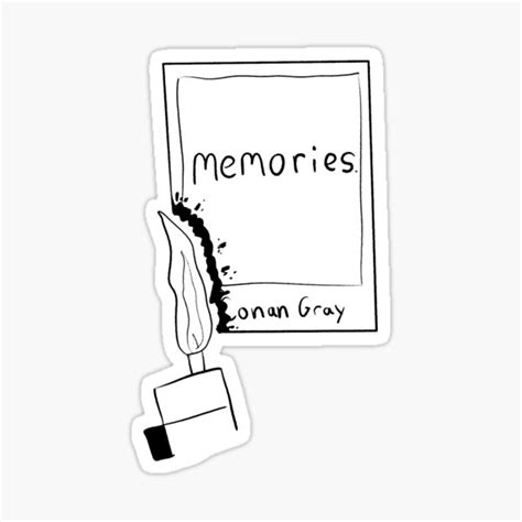 "Memories Conan Gray " Sticker by paintdaylight | Redbubble