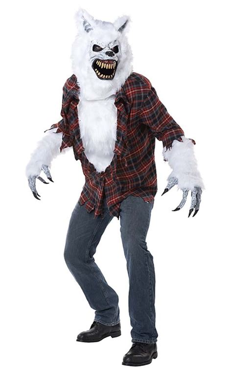 White Lycan Werewolf Adult Costume - CALIFORNIA