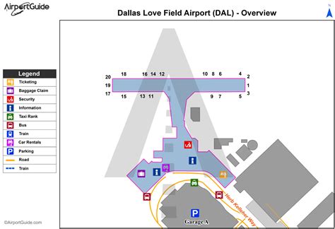 Love Field Terminal Map – Map Of The World