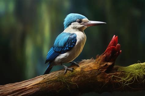 Premium AI Image | Woodland kingfisher in the wild