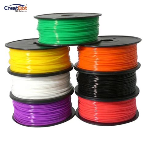 Wholesale CreatBot 3d printer filament 1.75mm 3.0mm 3D Printer Plastic material PLA 1kg per roll ...