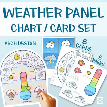 Weather Chart for Bulletin Board, Arch Design Paper Thermometer Weather ...