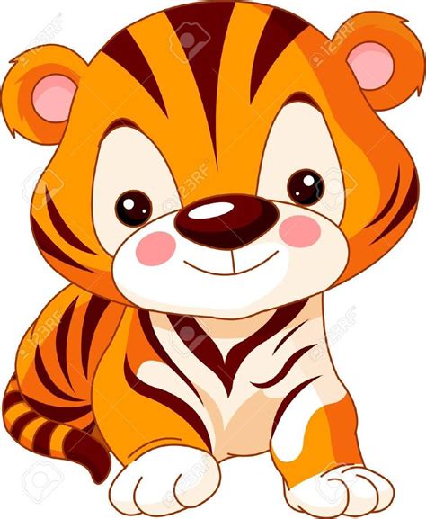 cara de tigre animado - Buscar con Google | Dibujos de animales tiernos ...