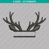 Reindeer Split Monogram Embroidery Design - 6 Sizes - INSTANT DOWNLOAD ...