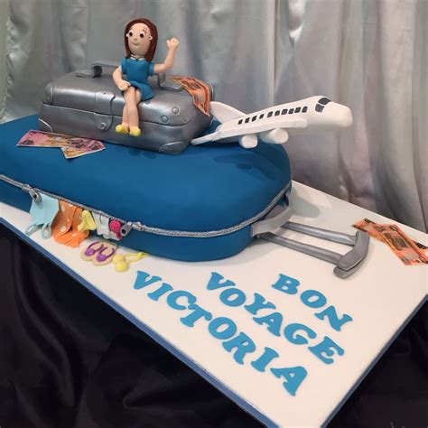 Bon Voyage Cake | Bon voyage cake, Travel cake, Birthday cakes for women