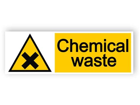 Chemical waste sign | Easily edit and order this sign online!