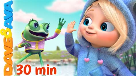 📣 Five Little Speckled Frogs | Nursery Rhymes & Baby Songs by Dave and Ava 📣 - YouTube