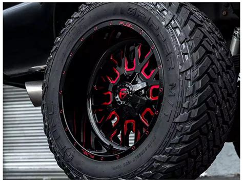 2020 Ram Truck 1500 Fuel Black & Red Stroke Wheels | RealTruck | Ram trucks 1500, Ram trucks ...