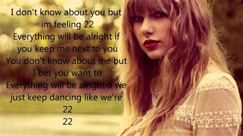 Taylor swift - 22 (Lyrics) - YouTube