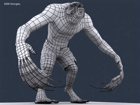 3D model 'Hybride'wireframe 02 by SanchezClaire.deviantart.com on @DeviantArt | Polygon Flow in ...