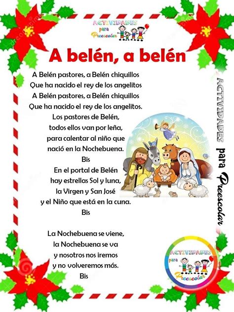 CANCIONES NAVIDEÑAS | Villancicos navideños para niños, Cancionero navideño, Letras de canciones ...