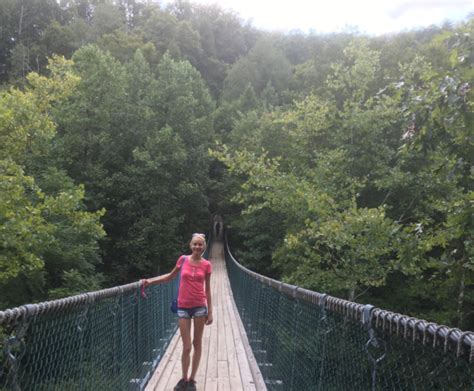 The bridge is a part of the Foxfire trail system, which continues on to a covered walking bridge ...