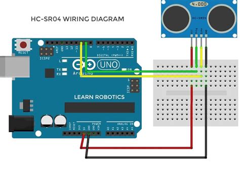 Ultrasonic Sensor Circuit Diagram With Arduino