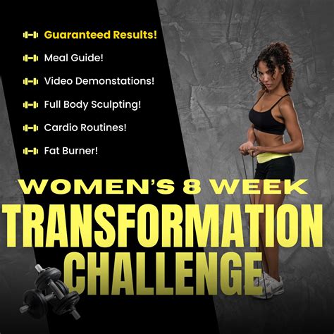 Womens 8 Week Transformation Workout Plan - Etsy