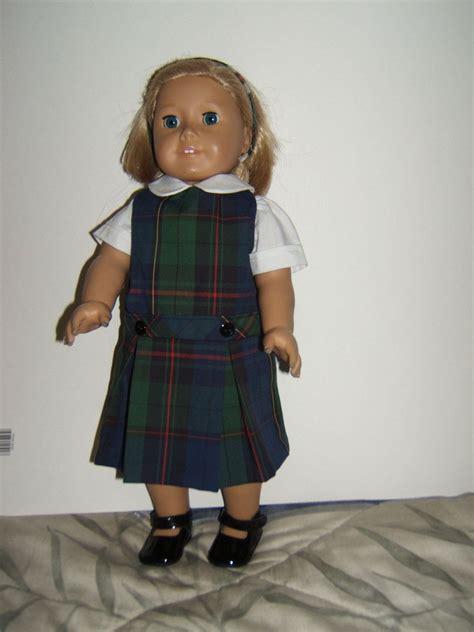 American Girl Doll School Uniform Jumper Plaid by SimoneFranklin, $25.00....birthday present ...