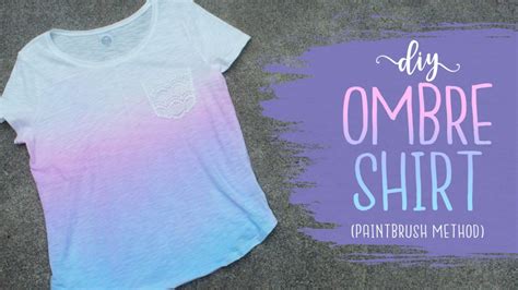 DIY Ombre Dye Shirt With 2 Colors! (Paintbrush Method) - Essyjae