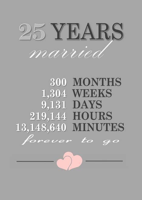 25th Silver Wedding Anniversary Typografie Meilenstein Countdown ...