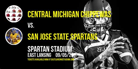 Central Michigan Chippewas vs. San Jose State Spartans Tickets | 5 September 2020 | Spartan Stadium