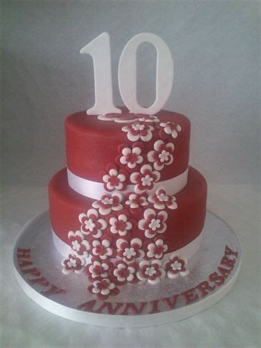 10th Wedding Anniversary Cake | Anniversary cake, Wedding anniversary cakes, 10th wedding ...