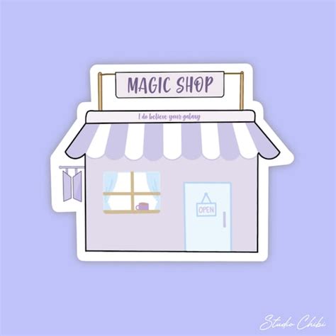 BTS Magic Shop Glossy Vinyl Sticker - Etsy