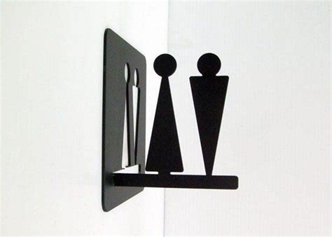 Bathroom signs WC Male and Female sign Toilet sign Restroom | Etsy in 2020 | Toilet signage ...
