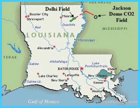 Map of Baton Rouge Louisiana - TravelsMaps.Com