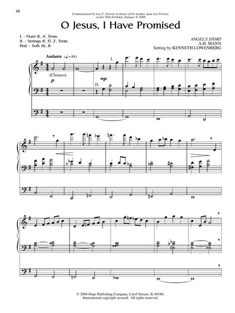 O Jesus, I Have Promised | Sheet Music Direct