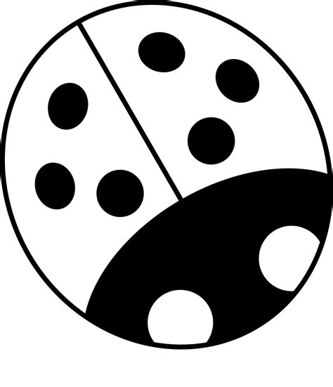 ladybug 12 black white | Clipart Panda - Free Clipart Images