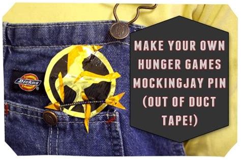 How to make a Hunger Games Mockingjay pin out of duct tape! | Sophie's ...