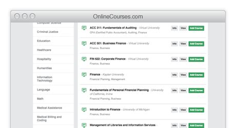 Online College Courses & Classes