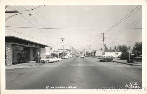 View of Downtown Burlington, WA Postcard