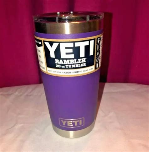 YETI RAMBLER STAINLESS Steel With Magslider Lid 20 oz Tumbler - Purple ...