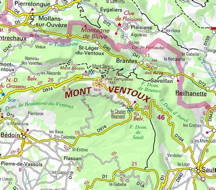 Mont Ventoux Carte | Carte