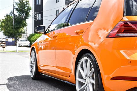 Projet VW Golf R Magma Orange | Correction de Peinture, Pare-pierre et ...