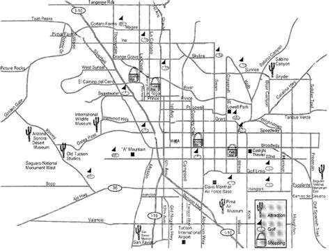 Map of Tucson Arizona - TravelsMaps.Com