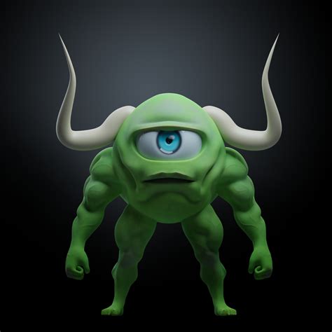 ArtStation - Buff Mike Wazowski | Resources