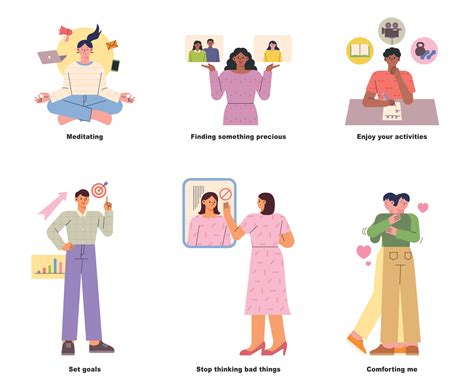 Activities for a healthy mind. people inforgraphic illustration ...