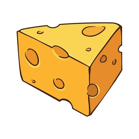 Dibujos animados de queso | Vector Premium