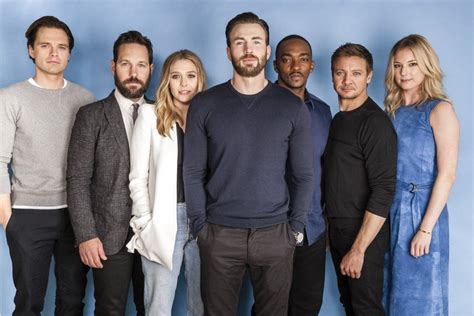 Sebastian Stan, Paul Rudd, Elizabeth Olsen, Chris Evans, Anthony Mackie ...